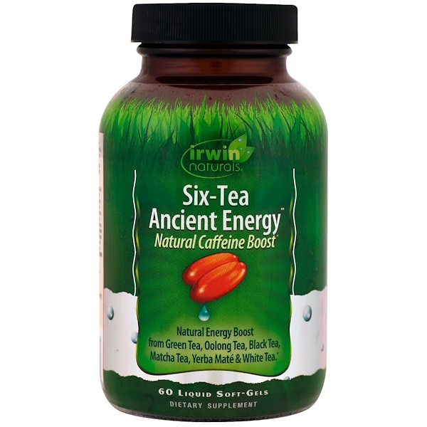 Irwin Naturals, SixTea Ancient Energy, Natural Caffeine Boost, 60