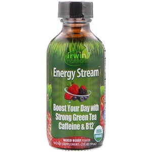 Отзывы о Ирвин Натуралс, Organic, Energy Stream, Mixed Berry Flavor, 2 fl oz (59 ml)