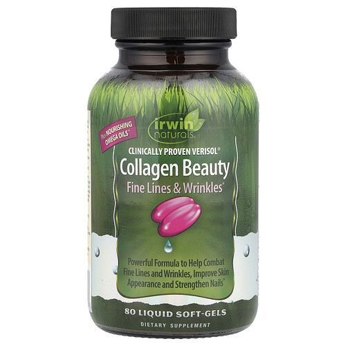 Irwin Naturals, Schönheit mit Kollagen, klinisch geprüftes Verisol, 80 flüssige Softgele
