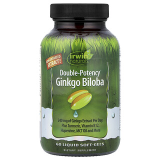 Irwin Naturals, Ginkgo Biloba, 60 Liquid Soft-Gels