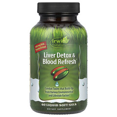 Liver Detox & Blood Refresh, добавка для виведення токсинів і очищення крові, 60 капсул із рідиною