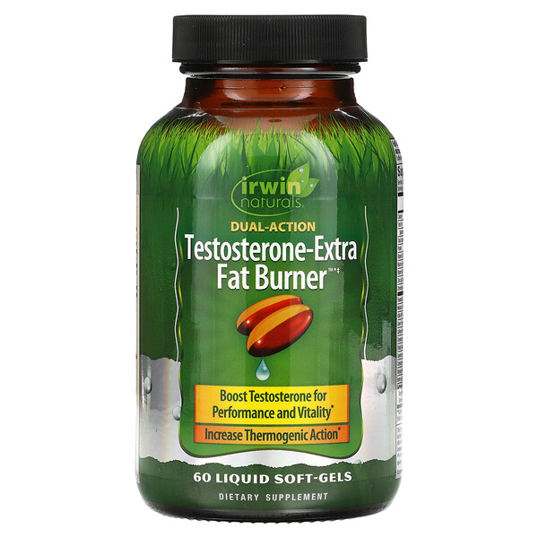 Irwin Naturals, TestosteroneExtra Fat Burner, 60 Liquid SoftGels