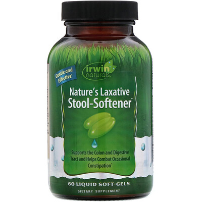 

Irwin Naturals Nature's Laxative Stool-Softner, 60 Liquid Soft-Gels