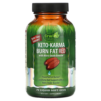 

Irwin Naturals Keto-Karma Burn Fat Red, 72 желатиновые капсулы