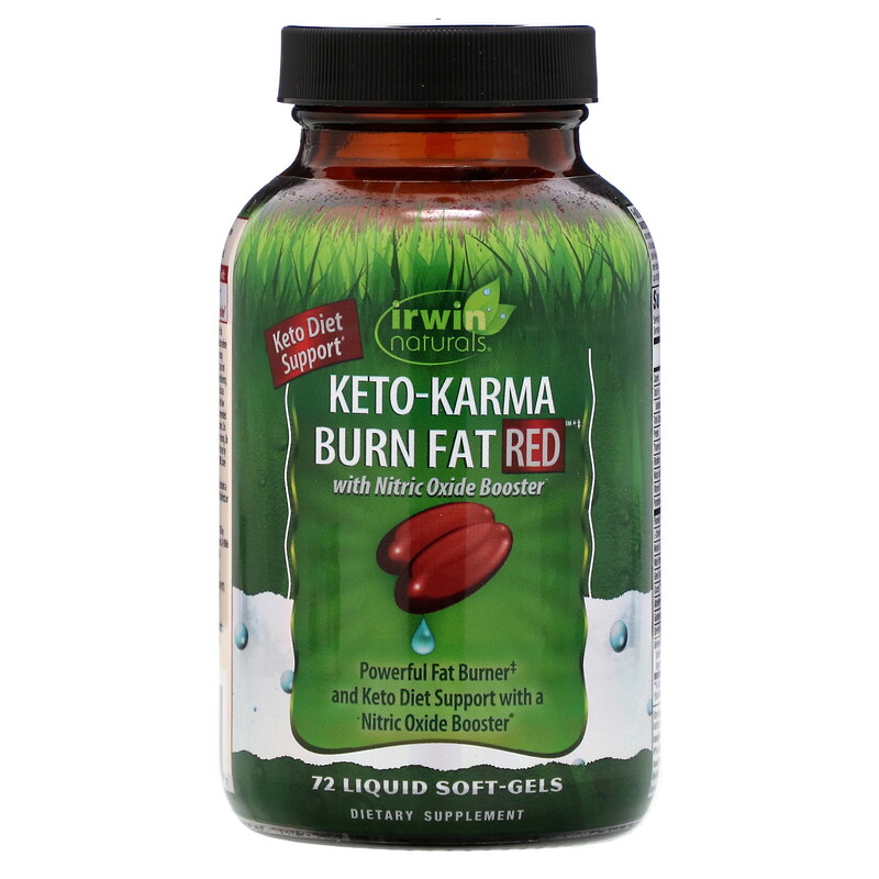 Irwin Naturals, KetoKarma Burn Fat Red , 72 Liquid SoftGels iHerb