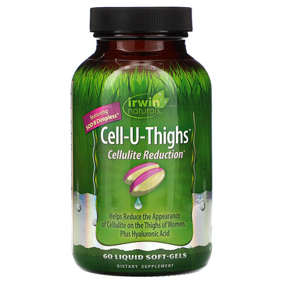 Irwin Naturals Cell-U-Thighs, Cell Reduction, 60 Liquid Soft-Gels