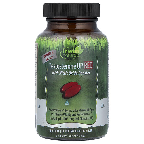 Irwin Naturals, Testosterone UP Red® with Nitric Oxide Booster, 32 Liquid Soft-Gels