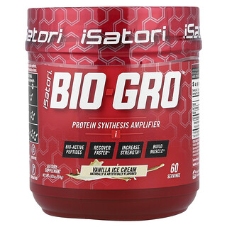 Isatori, Bio-Gro™, Protein Synthesis Amplifier, Vanilla Ice Cream, 4.02 oz (114 g)