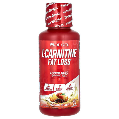 Isatori, L-carnitina, Malibu Beach, 360 ml (12 oz. líq.)