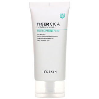 It's Skin, Tiger Cica, Mild Cleansing Foam, 120 ml