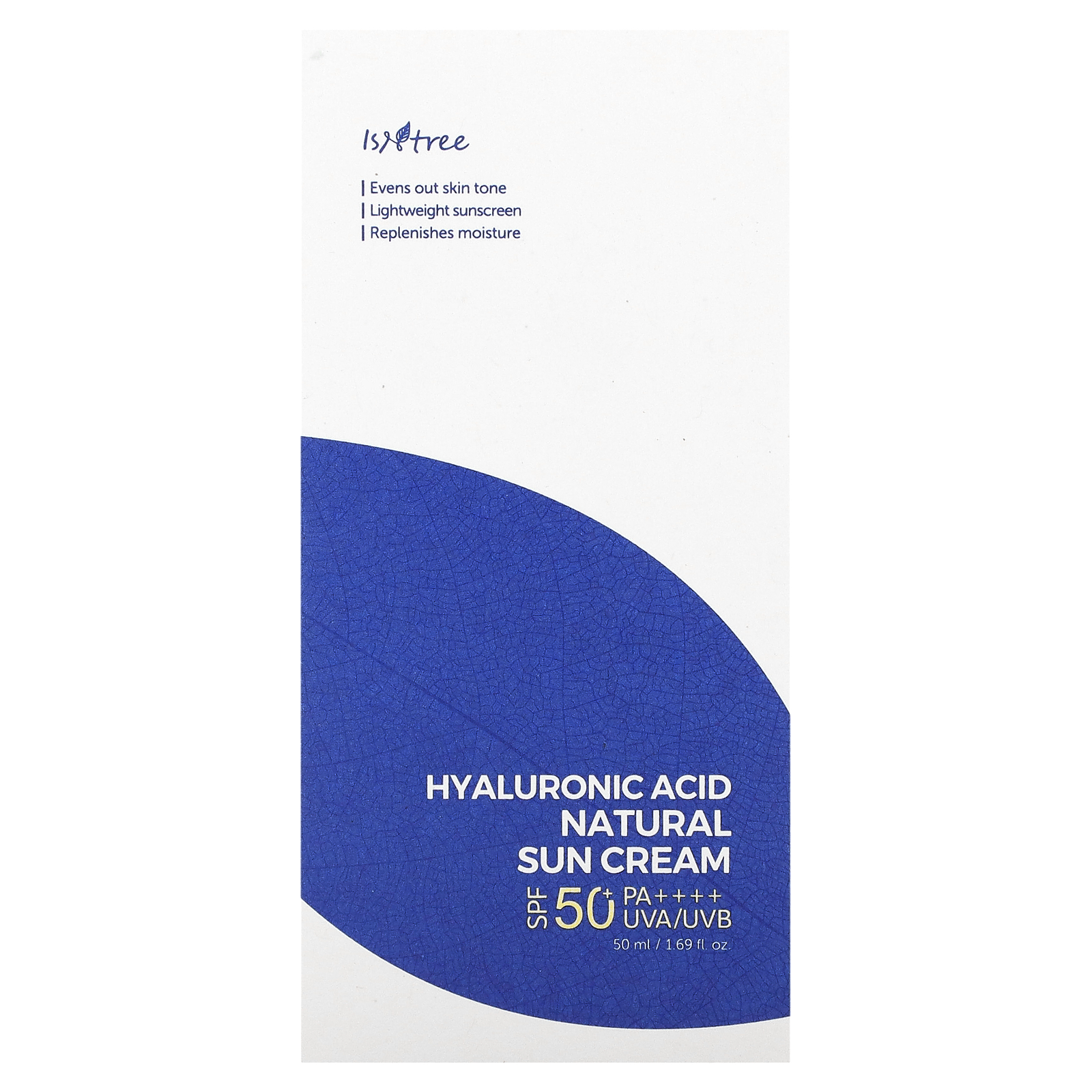 Isntree, Hyaluronic Acid Natural Sun Cream, SPF 50+ PA++++, 1.69 fl oz