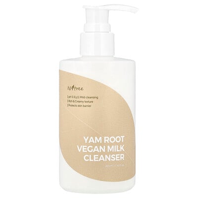 ISNtree, Limpiador vegano con leche de raíz de ñame, 220 ml (7,43 oz. Líq.)