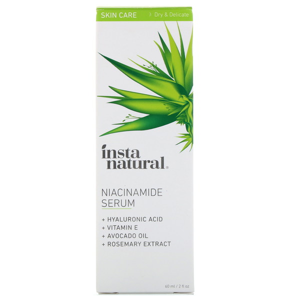 InstaNatural, Сыворотка с ниацинамидом, 2 унции (60 мл)