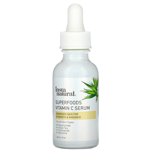 InstaNatural‏, סרום ויטמין C ממוזנות-על,‏ 30 מ"ל (1 אונקיית נוזל)