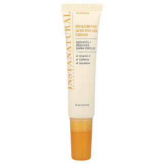 InstaNatural, Hialuronsavas szemkörnyékápoló gélkrém, 15 ml