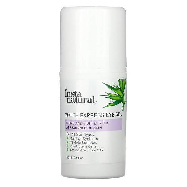 InstaNatural, Youth Restoring, Youth Express Eye Gel, 0.5 fl oz (15 ml)