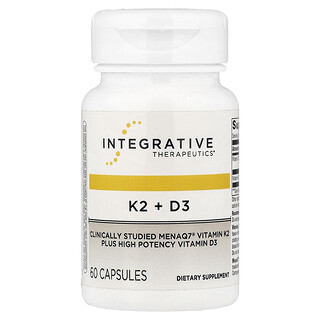 Integrative Therapeutics, K2 + D3, 60 Capsules