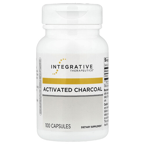 Integrative Therapeutics Activated Charcoal, 100 Capsules (280 mg per Capsule)