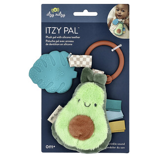 itzy ritzy, Itzy Pal™, Λούτρινο Pal με Σιλικονούχο Οδοντοφυΐα, 0+ Μηνών, Αβοκάντο, 1 Οδοντοφυΐα