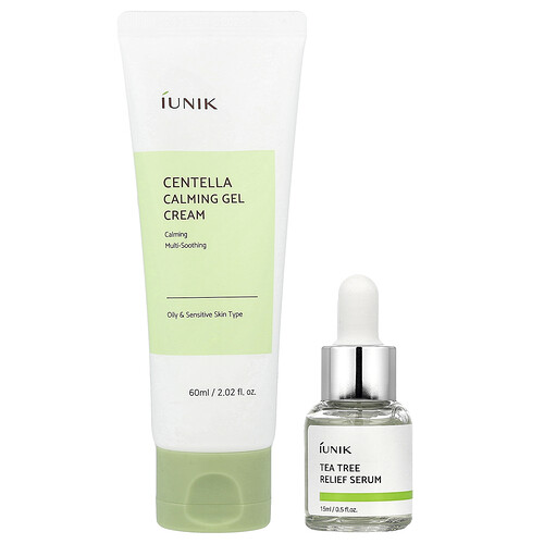 Iunik Centella Edition Skincare Set, Cream & Mini Serum, 2 Piece Set