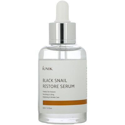 iUNIK Black Snail Restore Serum, 1.71 fl oz (50 ml)