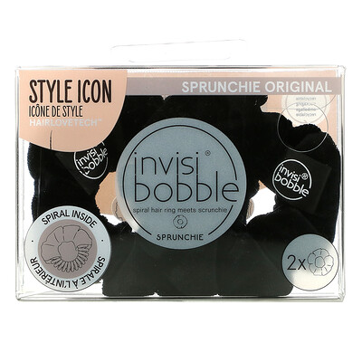 Invisibobble Sprunchie Original, черный, 2 шт.  - купить со скидкой