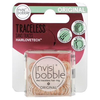 Купить Invisibobble Original, бесследное кольцо для волос, Bronze Me Pretty, 3 шт. В упаковке