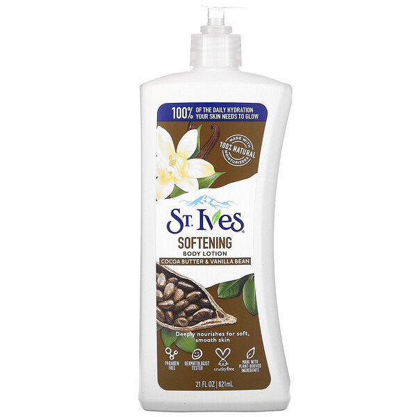 St. Ives, Softening Body Lotion, Coconut Butter & Vanilla Bean, 21 fl