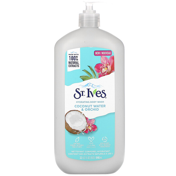 St. Ives‏, Hydrating Body Wash, Coconut Water & Orchid, 32 fl oz (946 ml)