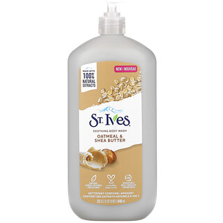 St. Ives, 舒緩沐浴露，燕麥和乳木果油，32 液量盎司（946 毫升）