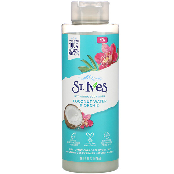 St Ives Hydrating Body Wash Coconut Water And Orchid 16 Fl Oz 473 Ml