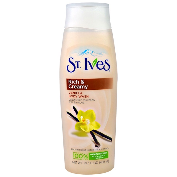 St. Ives, Rich & Creamy, Vanilla Body Wash, 13.5 fl oz (400 ml) iHerb