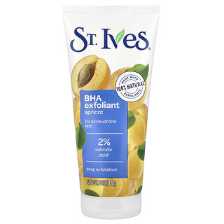 St. Ives, BHA Exfoliant, Untuk Kulit Rawan Jerawat, Aprikot, 170 g (6 ons)