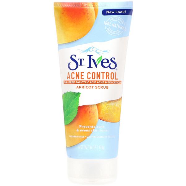 St. Ives, Apricot Scrub, Aprikosen-Peeling gegen Akne, 170 g (6 oz.)