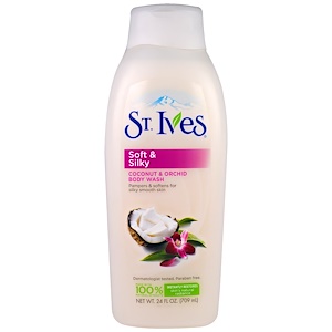 Отзывы о СТ Ив, Soft & Silky, Body Wash, Coconut & Orchid, 24 fl oz (709 ml)