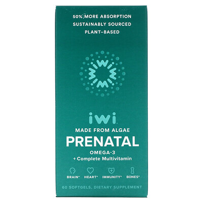 

iWi Prenatal Omega-3 + Complete Multivitamin 60 Softgels