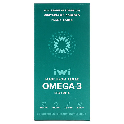 

iWi Omega-3 EPA + DHA 30 Softgels