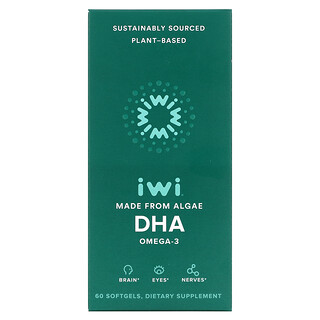 iWi, 欧米伽-3 DHA，60 粒软凝胶