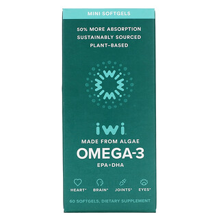 iWi, Omega-3 Mini EPA + DHA, 60 Softgels
