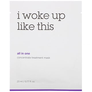 I Woke Up Like This, قناع تجميلي شامل بتركيبة مركزة لعلاج البشرة، 6 أقنعة، 0.77 أونصة سائلة (23 مل) لكل قناع