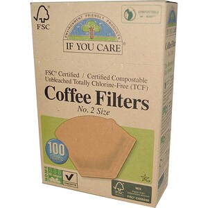 Купить If You Care, Фильтры для кофе, размер № 2, 100 фильтров  на IHerb