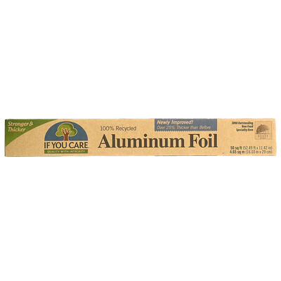 

If You Care 100% Recycled Aluminum Foil 50 sq ft (52.26 ft x 11.5 in)