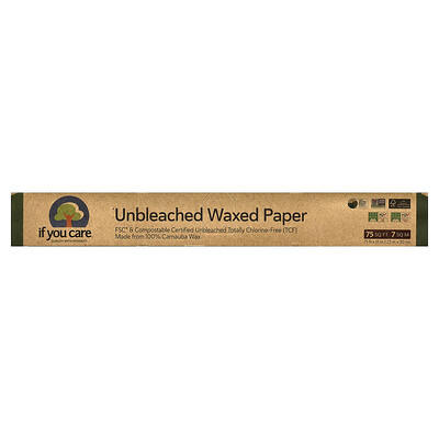 If You Care, Papel encerado sin blanquear`` 75 pies cuadrados (75 pies x 12 pulgadas)
