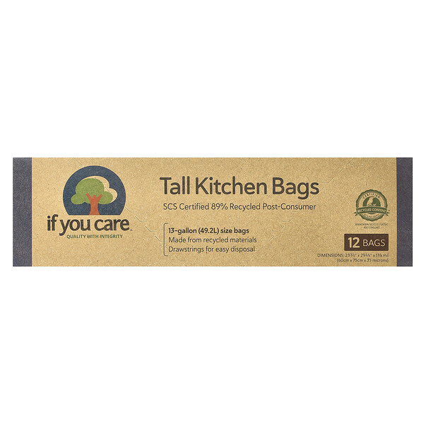 If You Care Tall Kitchen Bags, 12 Bags