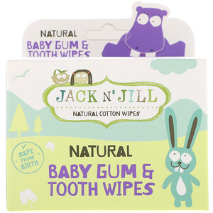 джек энд Джил, Natural Baby Gum & Tooth Wipes, 25 Individually Wrapped Wipes отзывы покупателей
