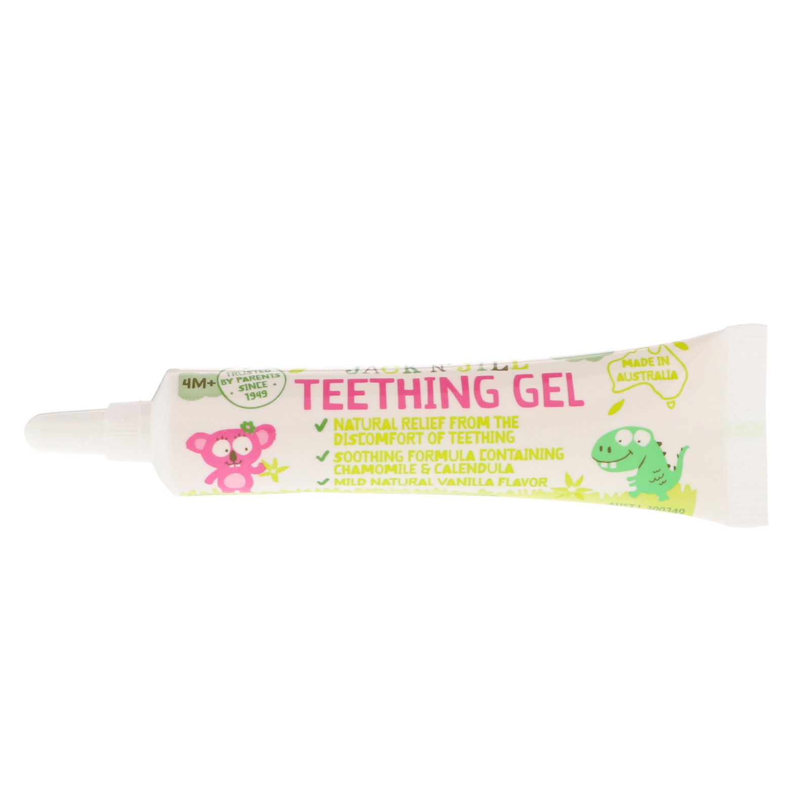 Jack n' Jill, Teething Gel, 4+ Months, Vanilla, 0.5 oz (15 g) iHerb