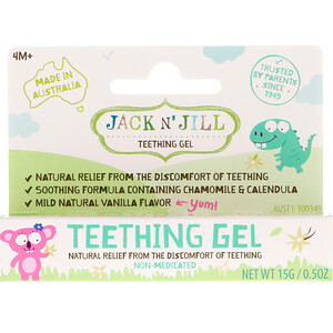 Отзывы о джек энд Джил, Teething Gel, 4+ Months, Vanilla, 0.5 oz (15 g)