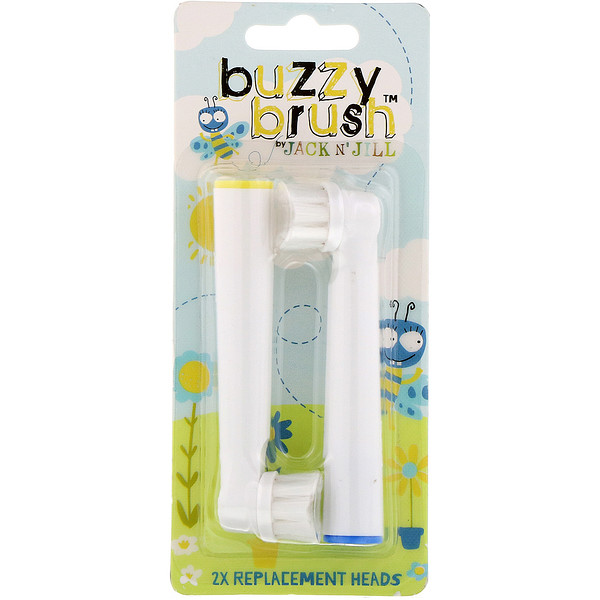 Jack n' Jill, Buzzy Brush, 2 сменные головки