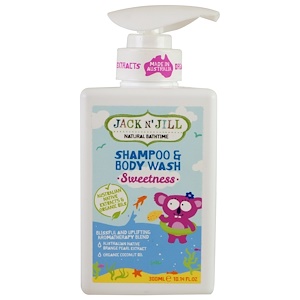 Отзывы о джек энд Джил, Natural Bathtime, Shampoo & Body Wash, Sweetness, 10.14 fl oz (300 ml)