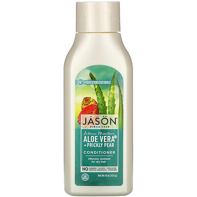 Jason Natural Intensive Moisture Conditioner, Aloe Vera + Prickly Pear, 16 oz (454 g)